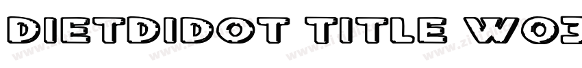 DietDidot Title W03字体转换